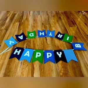 Premium Layered Felt Happy Birthday Banner